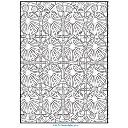 Motifs géométriques à colorier
