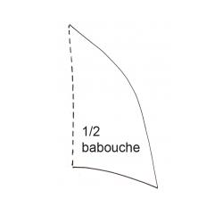 Imprimer le modèle du dessus de babouche fille 