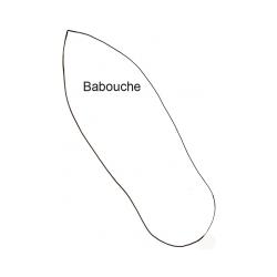 Imprimer le modèle de babouche adulte 