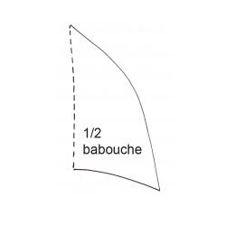 Imprimer le modèle du dessus de babouche adulte 