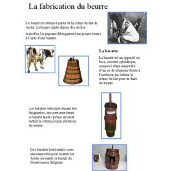 Faire un livre sur la fabrication du beurre