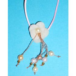 bijou pendentif en fimo et perles