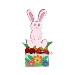 Petite corbeille de table lapin à colorier