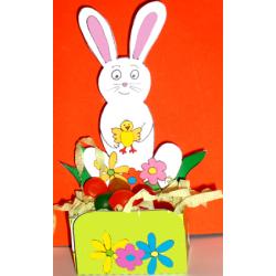 Petite corbeille de table lapin à imprimer et à plier