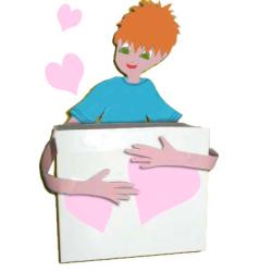 Boîte bisous boîte d'amour