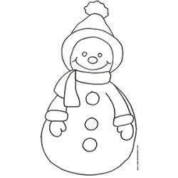 coloriage du bonhomme de neige