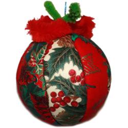 Boule de Noël tissu