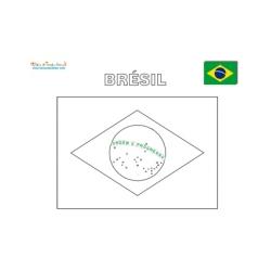 Coloriage des drapeaux d'Amérique du sud