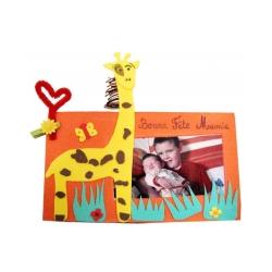 Cadre photo girafe en mousse