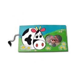 Cadre photo à la petite vache 