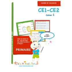 Cahier de vacances CE1 CE2