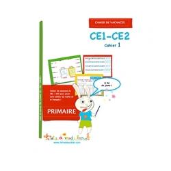 Cahier de vacances N°1 pour CE1 et CE2