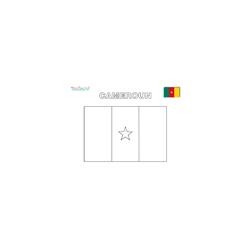Coloriage du drapeau du Cameroun