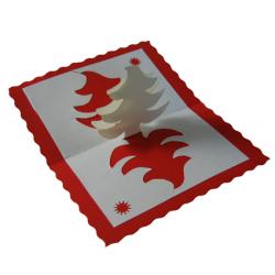 carte de voeux sapin
