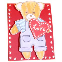 Carte saint Valentin nounours