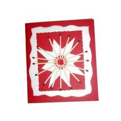 Fabriquer une carte de Noël allumettes