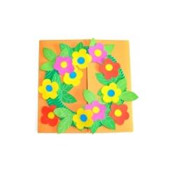 Fabriquer une carte couronne de fleurs