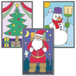 Carte à gratter  Noël