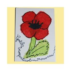 Carte coquelicot