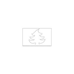 Gabarit du sapin de noel Kirigami