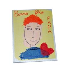 Fabriquer une Carte portrait de papa est un jeu d'enfant à la portée de tous. L'enfant apprend à stimuler son imagination et sa création.