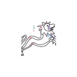 Imprimer l'exercice de graphisme celtique 5 : Lion