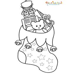 La chaussette cadeaux de Noel