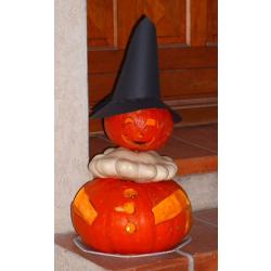 Comment faire une sorcière d'Halloween en citrouille ?