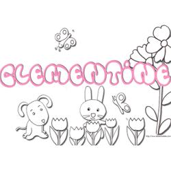 Coloriage Clémentine