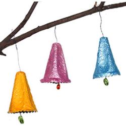 Bricolage cloche de Pâques en boite d'oeuf
