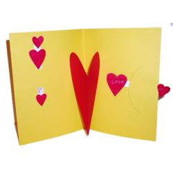 Explications pour réaliser une carte coeur animée