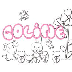 Coloriage Coline