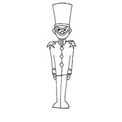 Coloriages de Noël : soldat 