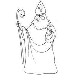 Coloriage de saint Nicolas : dessin 13