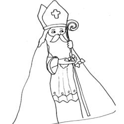 Coloriage de saint Nicolas 4