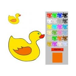 Coloriage pour apprendre aux enfants de moins de 3 ans à tenir un crayon et l'aider à délier sa main.