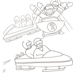 Coloriages sur le bobsleigh et la luge. Retrouvez nos dessins à imprimer gratuitement.