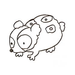 Coloriage cochon d'inde