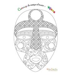 Coloriage du masque Vijana