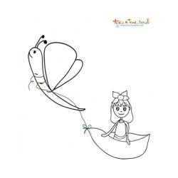 Coloriages Poucette