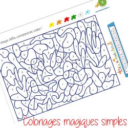 Coloriages magiques simples