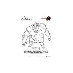 Coloriage de Grug - Les Croods