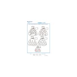 exercice 1 et colorier le bon nombre dans chaque sac GS
