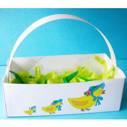 Corbeille de Pâques à colorier par les enfants