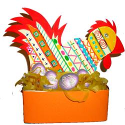 Activité de graphisme et fabrication d'une corbeille de Pâques