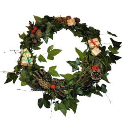 couronne de bienvenue en branches