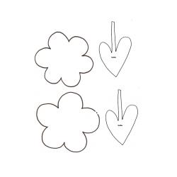 modèle de double fleur pour couronne
