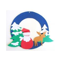 Décor de fenêtre Père Noël