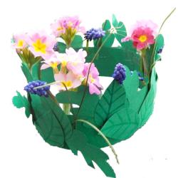 Couronne de fée ou de faune avec fleurs 