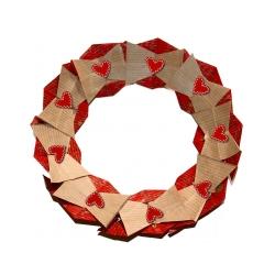 Couronne de Noël en origami